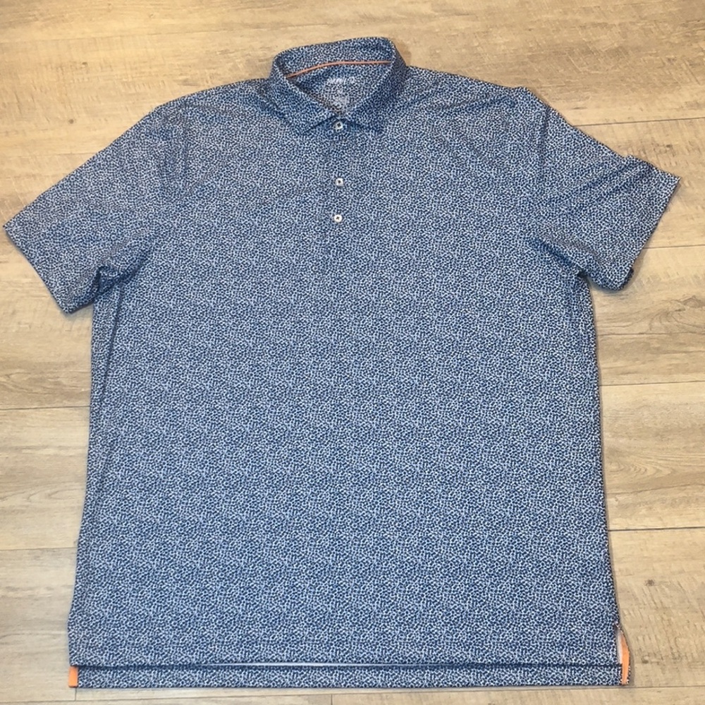 Johnnie-O Men’s Baylor Performance Polo UPF 50+ Size XL